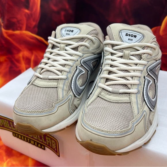 Dior b30 reflective sneaker ‘cream’ Sz- 9M/42EU - Picture 5 of 11